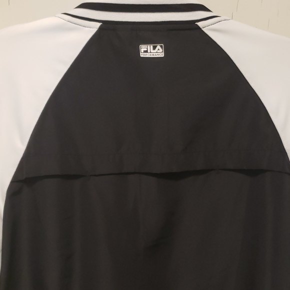 Fila Sport Long Sleeve Black and White Training Jacket Small - Picture 9 of 9
